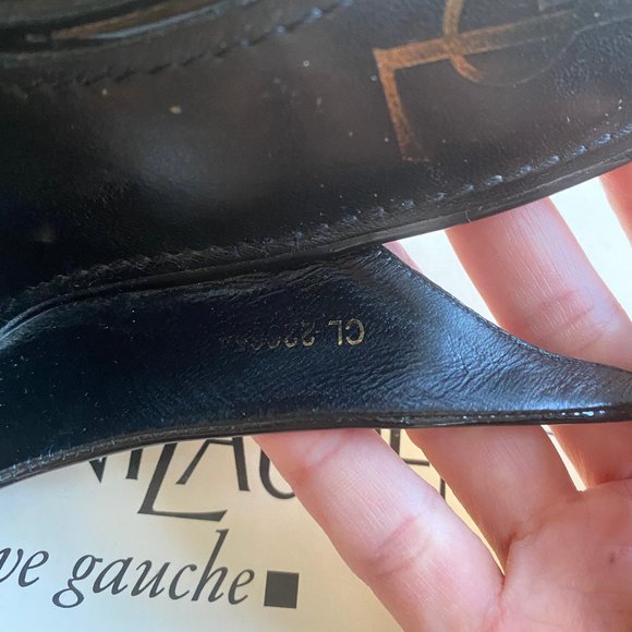 YSL Black Platform Patent High Heel Shoe | Size 38 - Picture 10 of 16